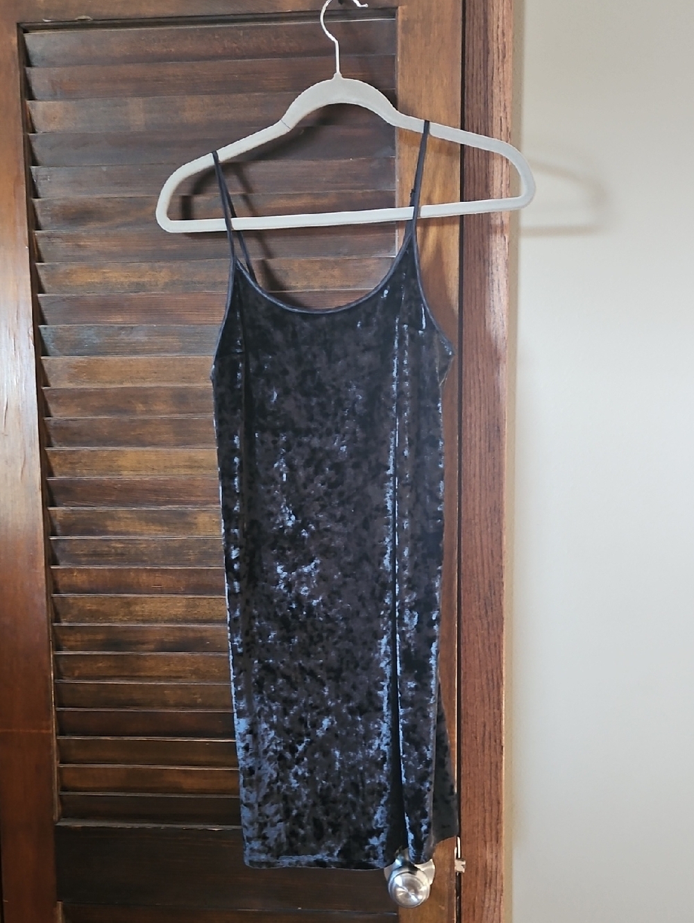 Victoria's Secret Black Velvet Slip